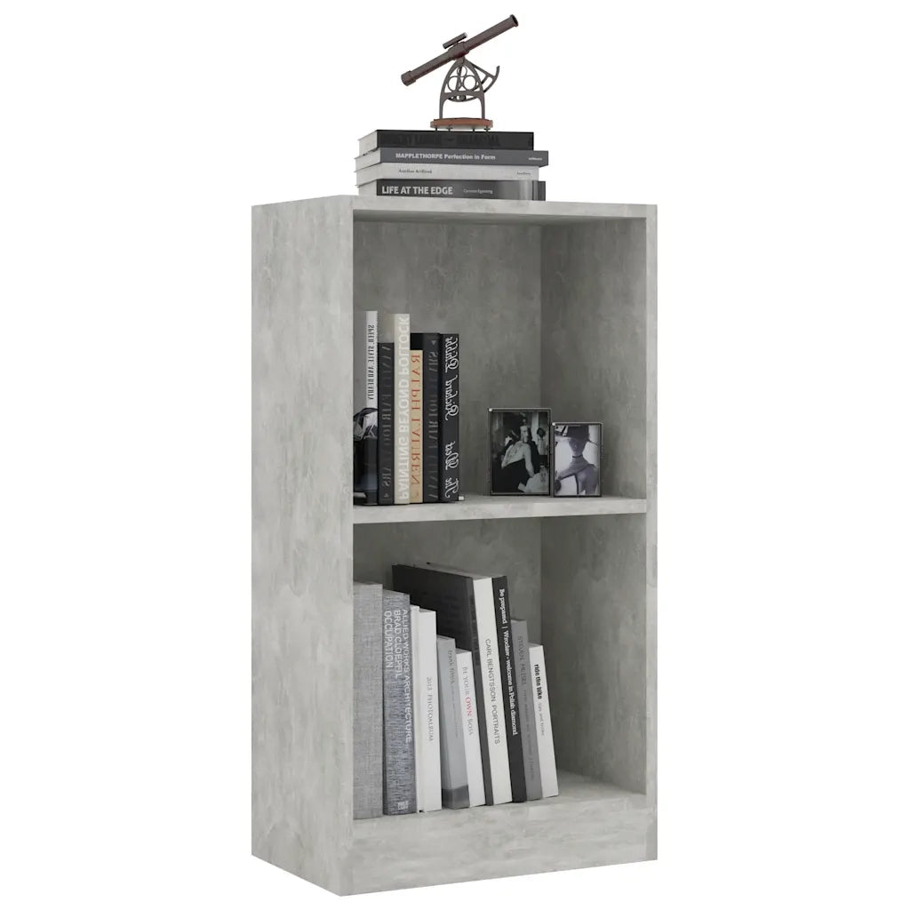Libreria Grigio Cemento 40x24x75 cm in Legno Multistrato 800823