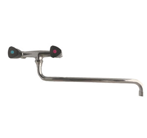 Rubinetto per cucina industriale con canna extralunga , a muro