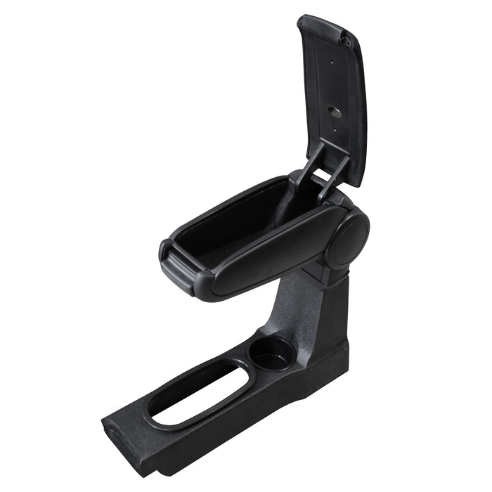 Bracciolo Centrale per Ford Fiesta (1995-2002) e Mazda 121 (1996–2002) Vano Portaoggetti Ribaltabile - Tessuto Nero