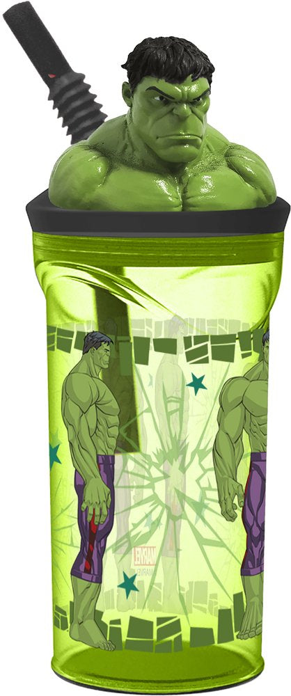 Borraccia per bambini in plastica Hulk 360 ml