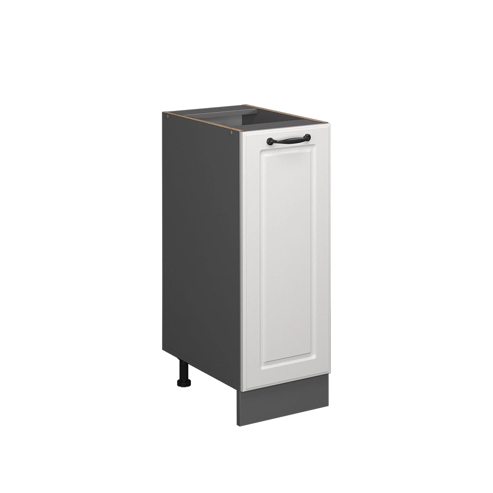 Armadio cucina dispensa alto R-Line Bianco rustico/Antracite 30 cm senza piano di lavoro Vicco