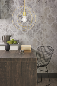 Lampada Da Soffitto Metallico Anulare Oro APP286-1CP