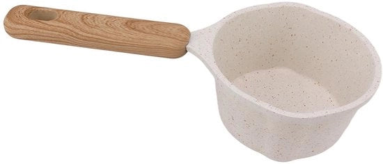 Piatto Fritto Multifunzionale con Superficie Antiaderente - Piccolo Bollitore - Capacità 250 Ml - Base Piatta - Ideale per Frittate