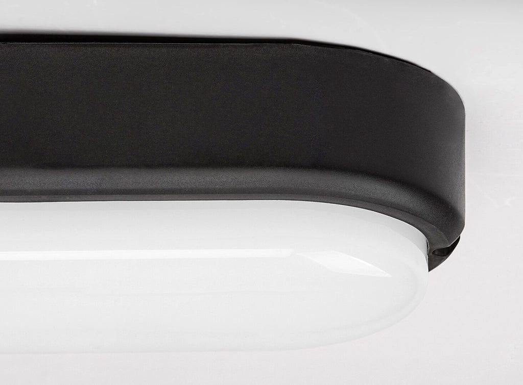 Plafoniera esterna ovale LED 15W nera IP54 Rabalux Hort