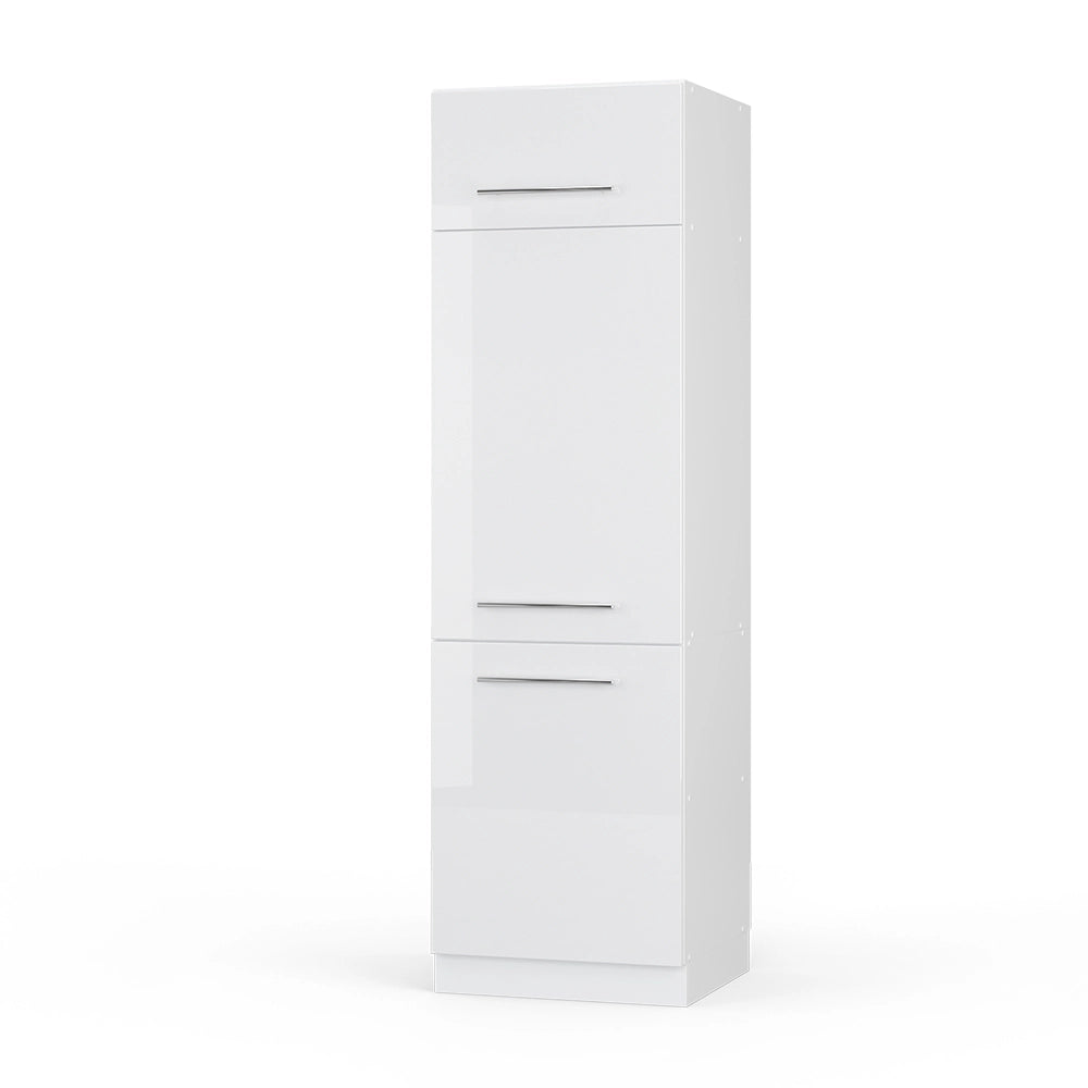 Vicco Armadio frigorifero Bianco lucido 60 cm
