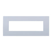 Placca Plastica Serie Venus 7P Colore Bianco Compatibile Con Vimar Arke
