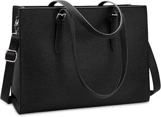 Borsa da Donna con Cinturino per Laptop 15.6 Pollici Impermeabile Borsa da Donna in Pelle PU Borsa da Spesa Borsa da Donna