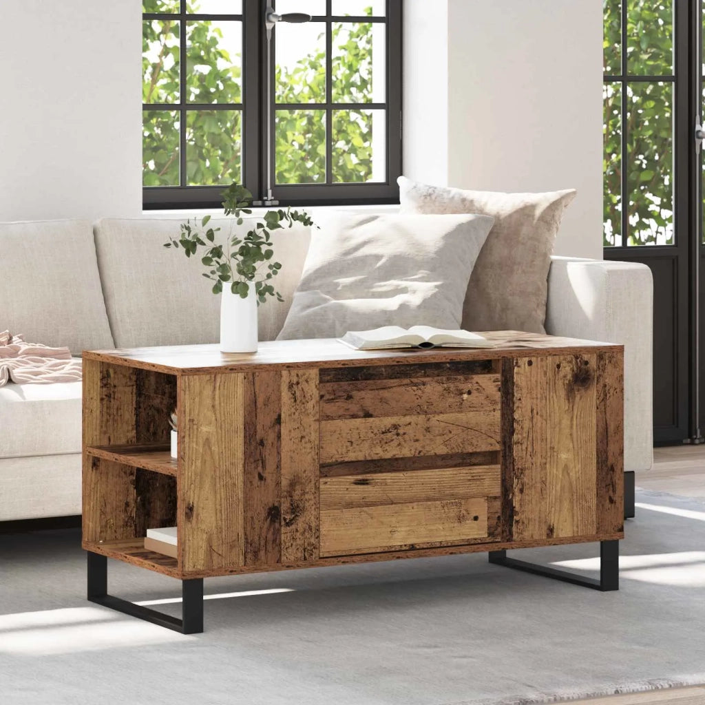 Tavolino da salotto | Tavolino da caff¨¨ | Tavolino da Soggiorno Legno vecchio 102 x 44,5 x 50 cm