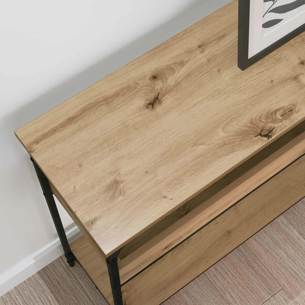 Tavolo consolle rovere artigianale 100 x 29 x 75 cm 883523