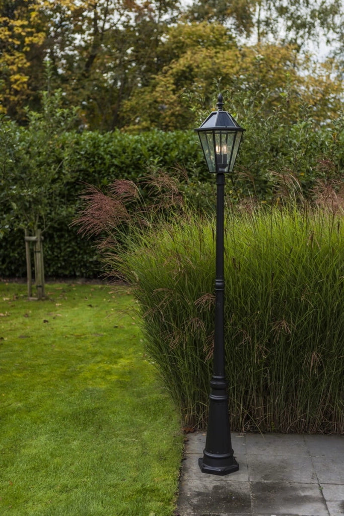 Paletto da giardino Lutec London solare marrone IP44