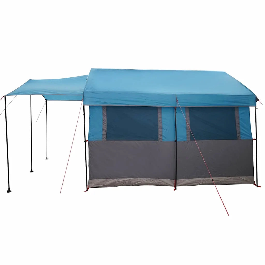 Tenda familiare per 4 persone Blu e Grigio 324 x 255 x 230 cm