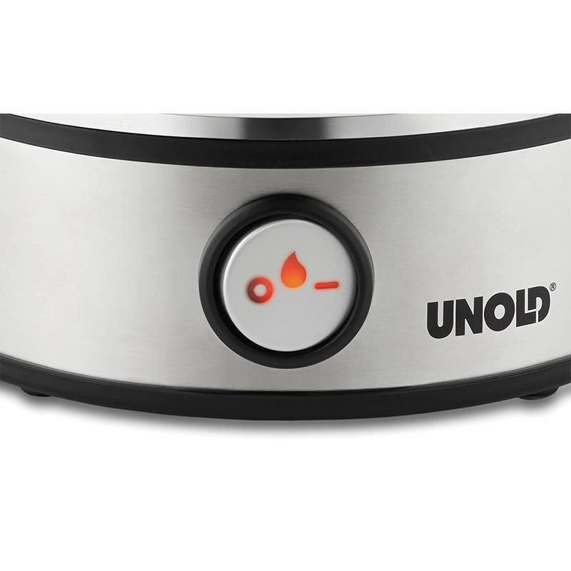 Unold 38626 Pentolino per uova 7 uovo/uova 360 W Nero, Acciaio inox