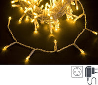 Luci Natale 300 LED Classic, Filo Trasparente 5mm, IP44 (12 Pezzi)