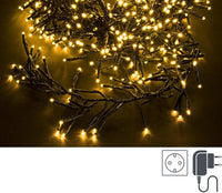 Cluster Luci 768 LED Classic, Filo Verde 3mm, IP44 (6 Pezzi)