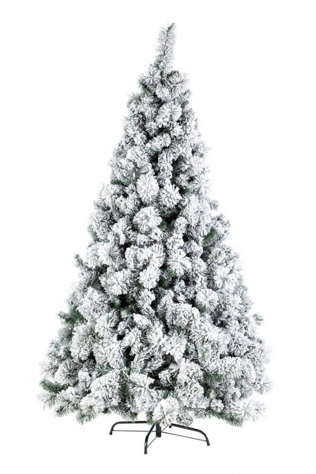 Albero di Natale Cermis Innevato Altezza 180cm con 574 Rami