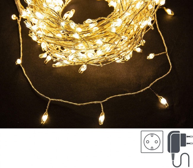 Striscia Luminosa "Snake" con 300 MicroLED Lux Classic IP44 (12 Pezzi)