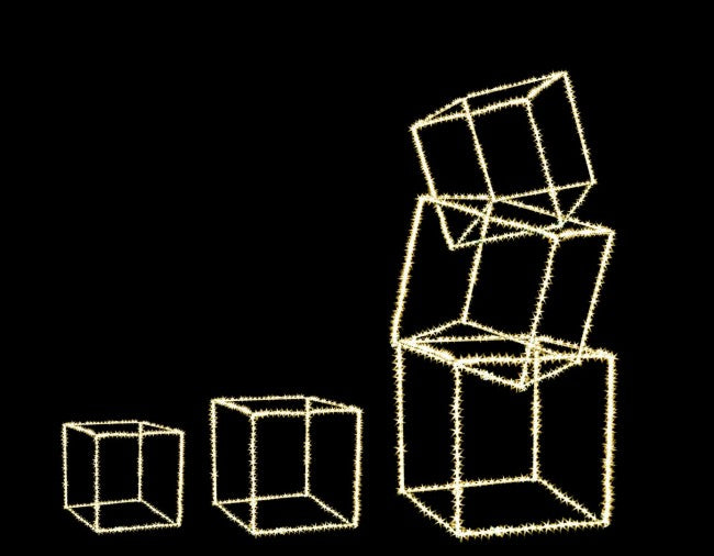 Set di 5 Cubi Luminosi con 1740 MicroLED Classic