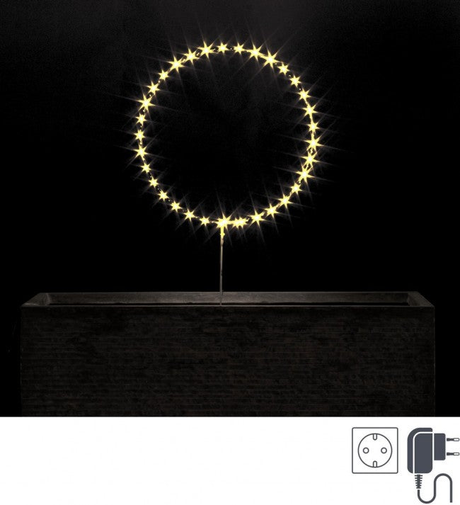 Cerchio Luminoso con 35 MicroLED Bianco Classic Diametro 35cm (3 Pezzi)