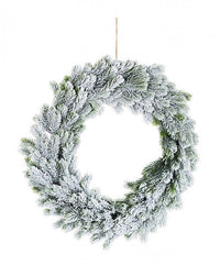 Corona Decorativa Marmolada Innevato Diametro 60cm (2 Pezzi)