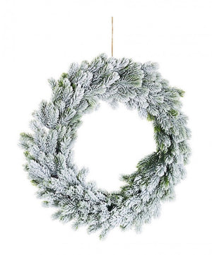 Corona Decorativa Marmolada Innevato Diametro 60cm (2 Pezzi)