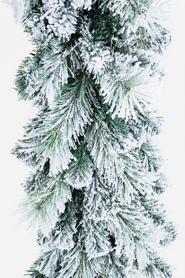 Festone Decorativo Cermis Innevato Altezza 120cm (6 Pezzi)