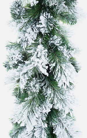 Boa Decorativo Cermis Innevato Altezza 270cm (4 Pezzi)
