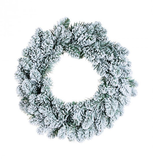 Corona Decorativa Innsbruck Innevato Diametro 45cm (6 Pezzi)