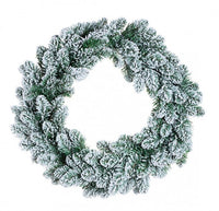 Corona Decorativa Innsbruck Innevato Diametro 60cm (6 Pezzi)