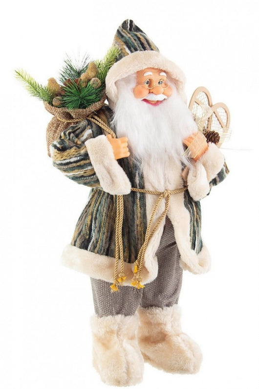 Babbo Charles Decorativo Verde Taglia Grande (2 Pezzi)