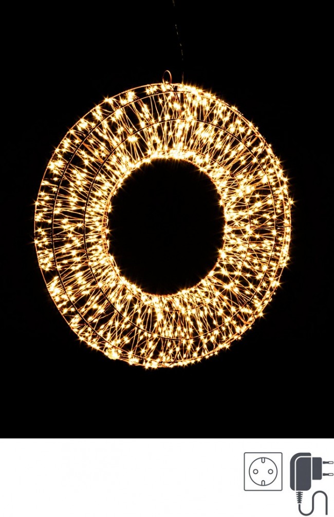 Corona Luminosa 1140 MicroLED Classiche in Rame Diametro 50cm