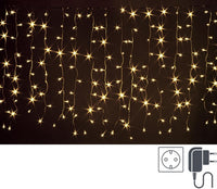 Tenda Luminosa 200 Luci Classiche 5mm Dimensioni 2x1m IP44 (6 Pezzi)