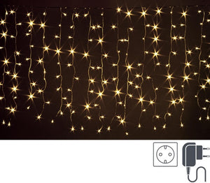 Tenda Luminosa 200 Luci Classiche 5mm Dimensioni 2x1m IP44 (6 Pezzi)