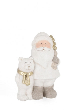 Decorazione Courtney con Babbo Natale e Orso (12 Pezzi)