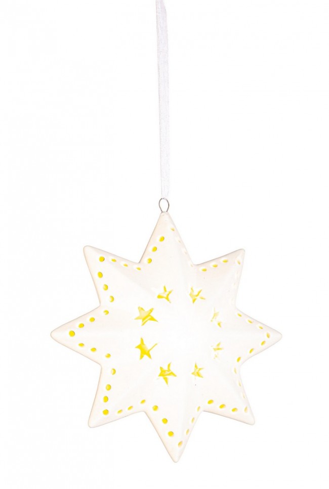 Pendaglio Opal a forma di Stella design 35 con LED (12 Pezzi)