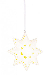 Pendaglio Opal a forma di Stella design 35 con LED (12 Pezzi)