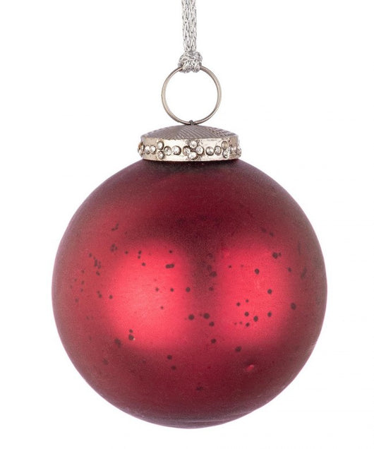 Sfera Elegantia Rosso D80mm (12 Pezzi)