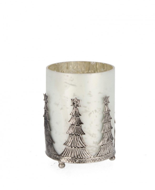 Portacandela Verticale Parky Bianco Opaco H14cm (6 Pezzi)