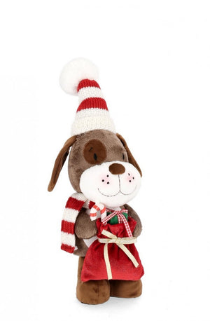 Cane Camillo Statuetta Sacco Altezza 39cm (4 Pezzi)