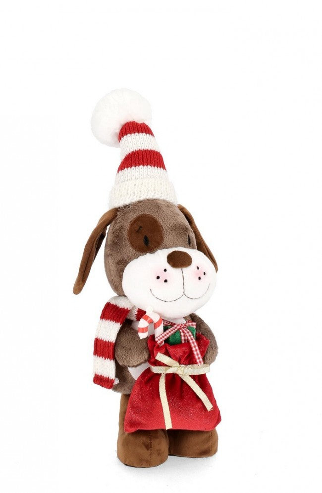 Cane Camillo Statuetta Sacco Altezza 39cm (4 Pezzi)