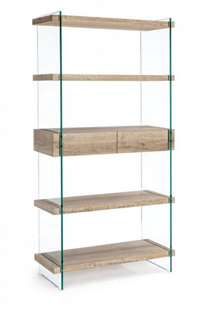 Libreria 4 piani 2 cassetti Line - RAYMOND