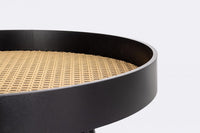 Tavolino Legno Nero Moderno da Interno 50 cm - JOSIE