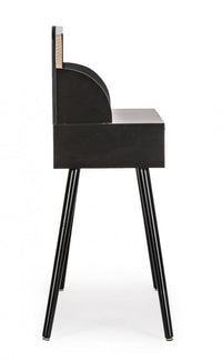 Consolle 2 Cassetti Legno Nero Stile Moderno da Interno - JOSIE