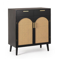 Credenza Legno Nero Boho da Interno - JOSIE