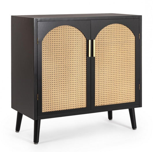 Credenza Legno Nero Boho da Interno - JOSIE