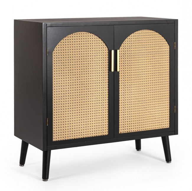 Credenza Legno Nero Boho da Interno - JOSIE