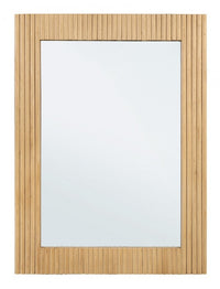 Specchio Rettangolare Legno Marrone Rustico da Parete 60x80 - CHARLOTTE