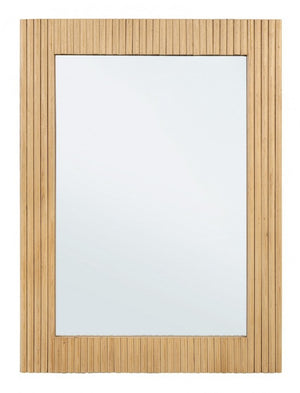 Specchio Rettangolare Legno Marrone Rustico da Parete 60x80 - CHARLOTTE