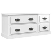 Mobile TV | Armadietto TV | Mobile Porta TV Bianco Lucido 100x35,5x45 cm Legno Multistrato