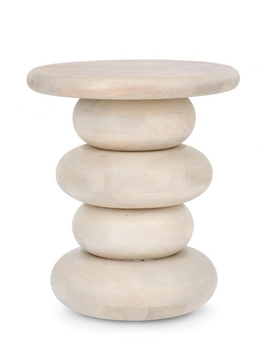 Tavolino Legno Marrone Moderno da Interno 40 cm - ELIJAH