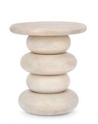 Tavolino Legno Marrone Moderno da Interno 40 cm - ELIJAH